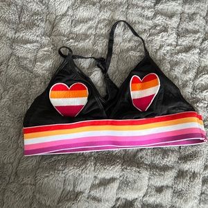 Lesbian pride sheer top